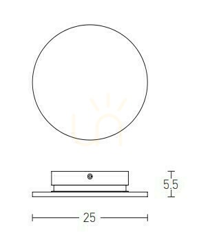 Vorschau Wandleuchte LED Zambelis 9,2W 3000K Weiß Gips Ø25 cm Wandleuchte LED Zambelis 9,2W 3000K Weiß Gips Ø25 cm