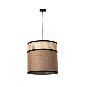 Pendelleuchte Zambelis Beige Natur 40 cm E27 Leinen Bungaldesign 1 Pendelleuchte Zambelis Beige Natur 40 cm E27 Leinen Bungaldesign small 1