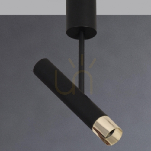 Prüfen Plafon LED Zambelis 4W 3000K Schwarz Gold Metall