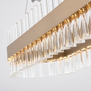 Pendelleuchte Zambelis LED dimmbar 3000K Gold matt Edelstahl Glas 100 cm small 4
