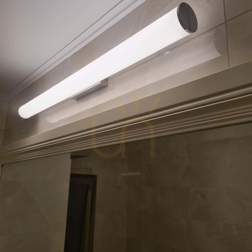 Prüfen Wandleuchte Zambelis LED 21W 3000K Chrom IP44 Weißer Opal