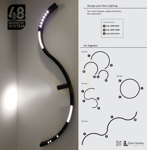 Trimless Kurvenbahn D:900 MM Schwarz ZAMBELIS 2 Trimless Kurvenbahn D:900 MM Schwarz ZAMBELIS small 2