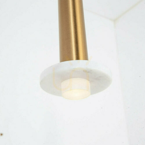 Prüfen Pendelleuchte Zambelis LED 3W 3000K Gold Matt Weißer Marmor