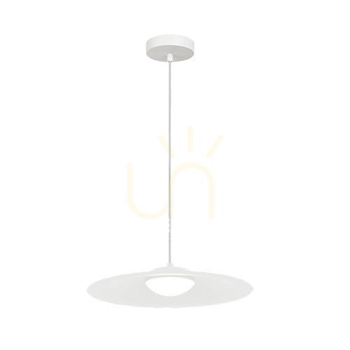 Prüfen Pendelleuchte LED 12W 3000K Weiß matt Zambelis Ø35 cm