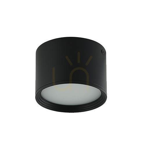 Prüfen Deckenleuchte LED 8W 3000K Schwarz Zambelis Aluminium Ø11 cm