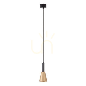 Pendelleuchte LED 7W sand schwarz-gold Zambelis small 1