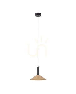 Zambelis 22182 LED-Pendelleuchte, Schwarz-Gold, 7 W, 3000 K, Ø22,5 cm small 3