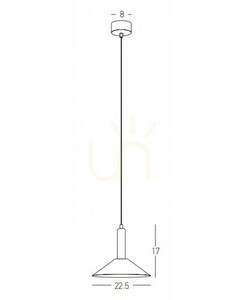 Zambelis 22182 LED-Pendelleuchte, Schwarz-Gold, 7 W, 3000 K, Ø22,5 cm small 4