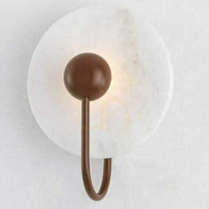 Wandleuchte LED Zambelis Marmor Weiß Corten 3W 3000K IP20 small 3
