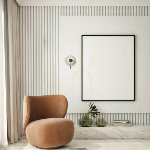 Prüfen Wandleuchte LED Zambelis Marmor Weiß Corten 3W 3000K IP20