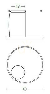 Pendelleuchte LED dimmbar 42W 3000K Gold matt 60 cm Zambelis small 2