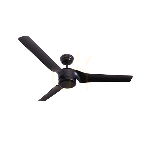 Prüfen Plafondventilator Zambelis Schwarz IP44 152 cm Metall ABS Flügel