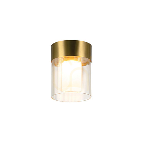 Prüfen Deckenleuchte Zambelis LED 9W 3000K Gold matt Metall Glas dimmbar 11 cm