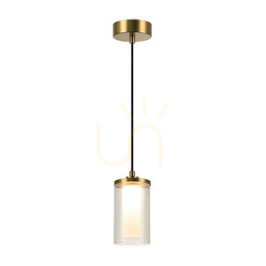 Pendelleuchte LED 9W 3000K Gold matt Metall Glas Zambelis small 0