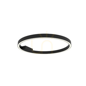 Plafondleuchte Zambelis LED dimmbar 37W 3000K Schwarz Matt Ø60 cm small 1