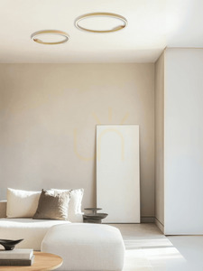 Zambelis 23026 LED-Deckenleuchte Ring Ø80 cm 50W 3000K Gold matt, dimmbar small 2