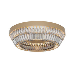 Zambelis 23047 LED-Deckenleuchte, Antikmessing und Kristall, 60 cm, 38 W, 3000 K small 1