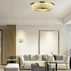 Plafond Zambelis LED 55W 3000K Antikes Messing Kristall Ø80 cm small 0