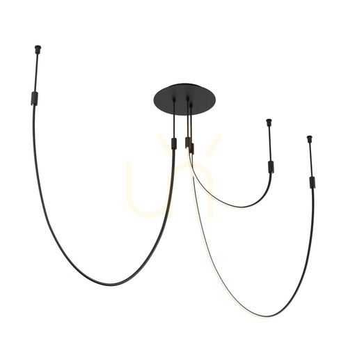 Prüfen Pendelleuchte Zambelis 23051 LED 46W 3000K schwarz matt 160 cm