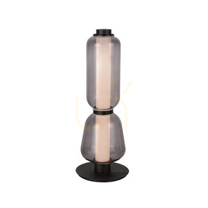 LED-Tischleuchte Zambelis 23061 7 W 3000 K Schwarz mit Rauchglas small 0