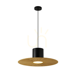 Pendelleuchte Zambelis E27 schwarz-natur Metall Papier 18 cm small 1