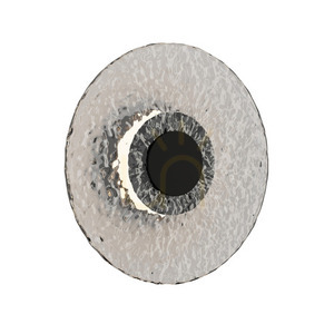 Wandleuchte Zambelis LED 8W 3000K Schwarz matt Klarglas Metall rund 28 cm small 1