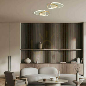 Plafond LED Zambelis 36W 3000K Gold Matt Weiß Metall Acryl small 0