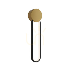 Wandlampe Zambelis LED 13W 3000K dimmbar Gold Schwarz Aluminium small 1