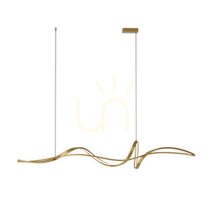 Pendelleuchte Zambelis LED 27W 3000K Gold matt Aluminium dimmbar small 1