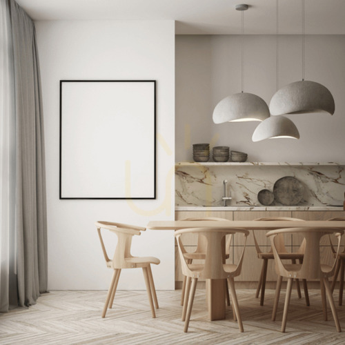 Prüfen Pendelleuchte Zambelis E27 15W Beige Fiberglas Metall IP20 40x36x31 cm