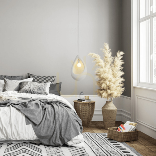Prüfen Pendelleuchte Zambelis Beige 40 cm Fiberglas E27 max. 15W