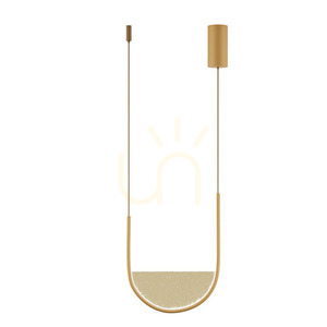 Pendelleuchte LED 20W dimmbar Gold-Champagnerglas Zambelis small 1