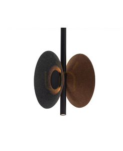 LED-Pendelleuchte Zambelis 23176 mit Akustikpaneel, braun-grau, 3000 K small 4