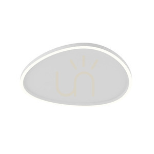 Deckenleuchte LED 39W 3000K sandweiß Zambelis 59 cm Aluminium Acryl small 1