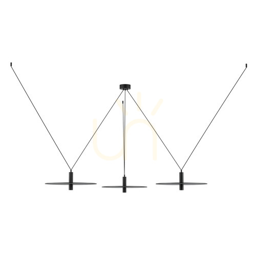 Prüfen Zambelis 23229 LED-Pendelleuchte Sand-Schwarz 21 W 2305 lm 3000 K 120–180 cm