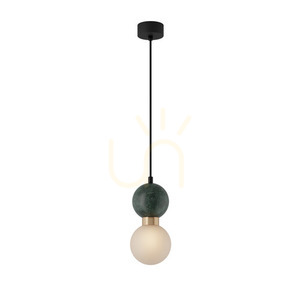 Pendelleuchte Zambelis G9 7W Marmor Messing Schwarz Ø12 cm small 1