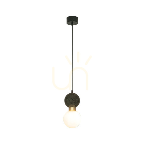 Prüfen Pendelleuchte Zambelis G9 7W Marmor Messing Schwarz Ø12 cm