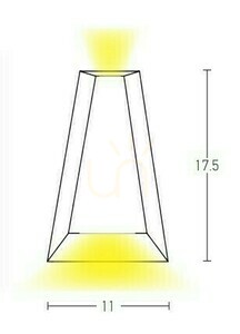 Außenwandleuchte LED 6W Graphit Zambelis IP54 3000K small 1