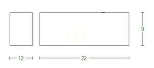 Außenwandleuchte Zambelis Graphit 1xE27 IP44 Aluminium Glas small 1