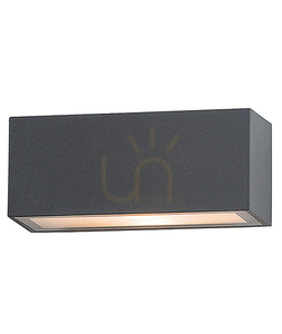 Außenwandleuchte Zambelis Graphit 1xE27 IP44 Aluminium Glas small 2
