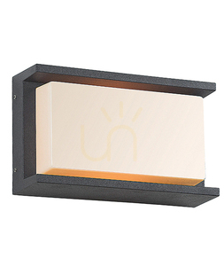 Außenwandleuchte Zambelis Graphit E27 IP54 Aluminium 24 cm small 0