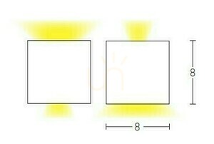 Außenwandleuchte LED 6W Weiß ZAMBELIS 1 Außenwandleuchte LED 6W Weiß ZAMBELIS small 1