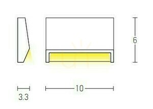 Außenwand-Stufenleuchte LED 1.5w Weiß ZAMBELIS small 1