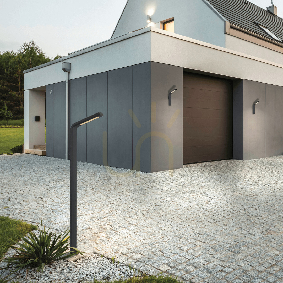 Prüfen Außen-Pollerleuchte LED 10W Graphit ZAMBELIS. Außen-Pollerleuchte LED 10W Graphit ZAMBELIS.