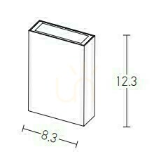 Außenwandleuchte LED 4W Weiß ZAMBELIS small 1