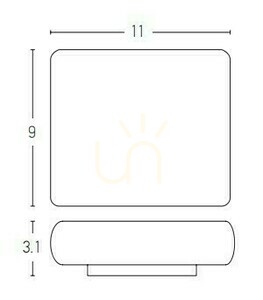 Außenwandleuchte LED 6W Graphit Zambelis IP65 3000K Aluminium small 1