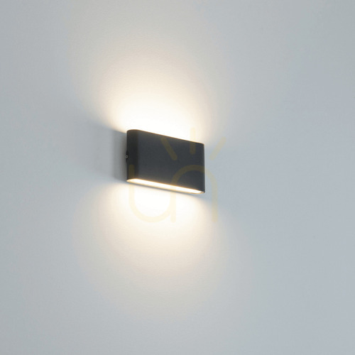 Prüfen Außenwandleuchte LED 12W Graphit Zambelis IP65 3000K