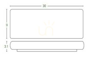 Außenwandleuchte LED 20W Graphit Zambelis IP65 3000K Aluminium small 1