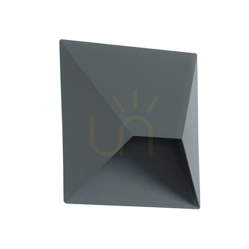 Prüfen Außenwandleuchte Zambelis E243 LED 7W 480 lm 3000K Graphit IP54 Aluminium 15x15 cm
