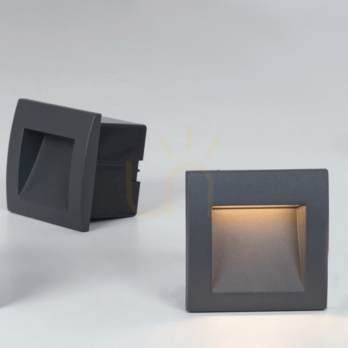 Prüfen Außenwand-Stufenleuchte LED 1W Graphit ZAMBELIS